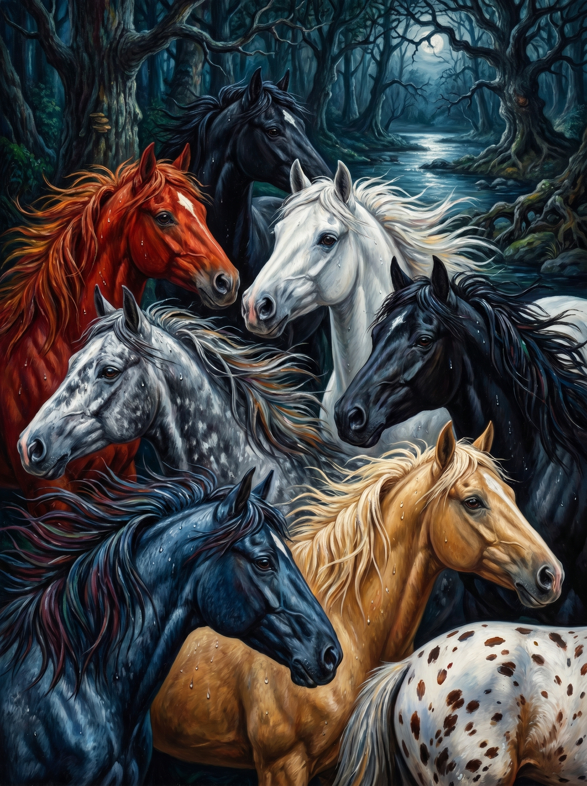 Enchanted Forest Horses (80 Colours)