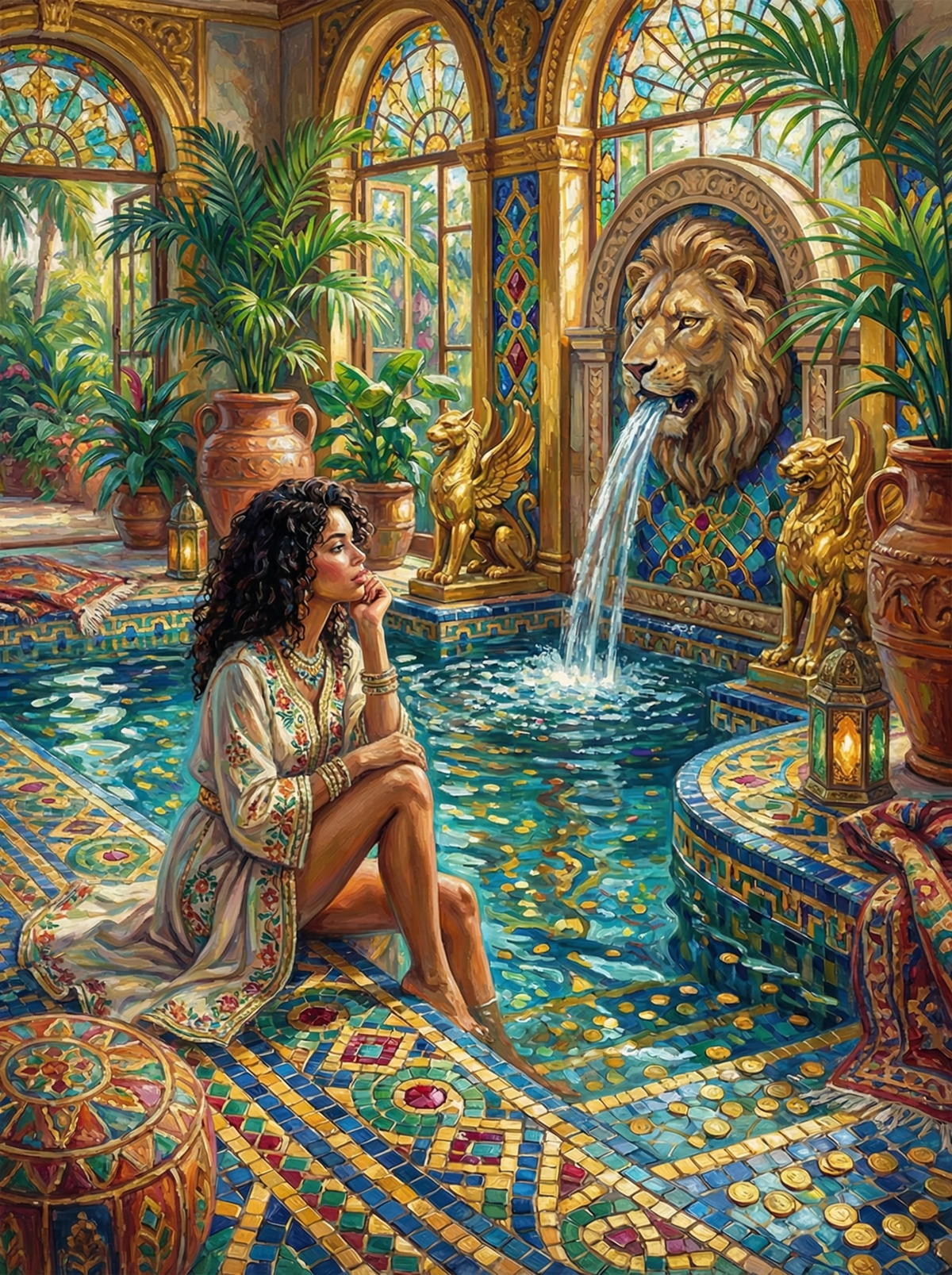 Exotic Palace Garden Woman (120 Colours)