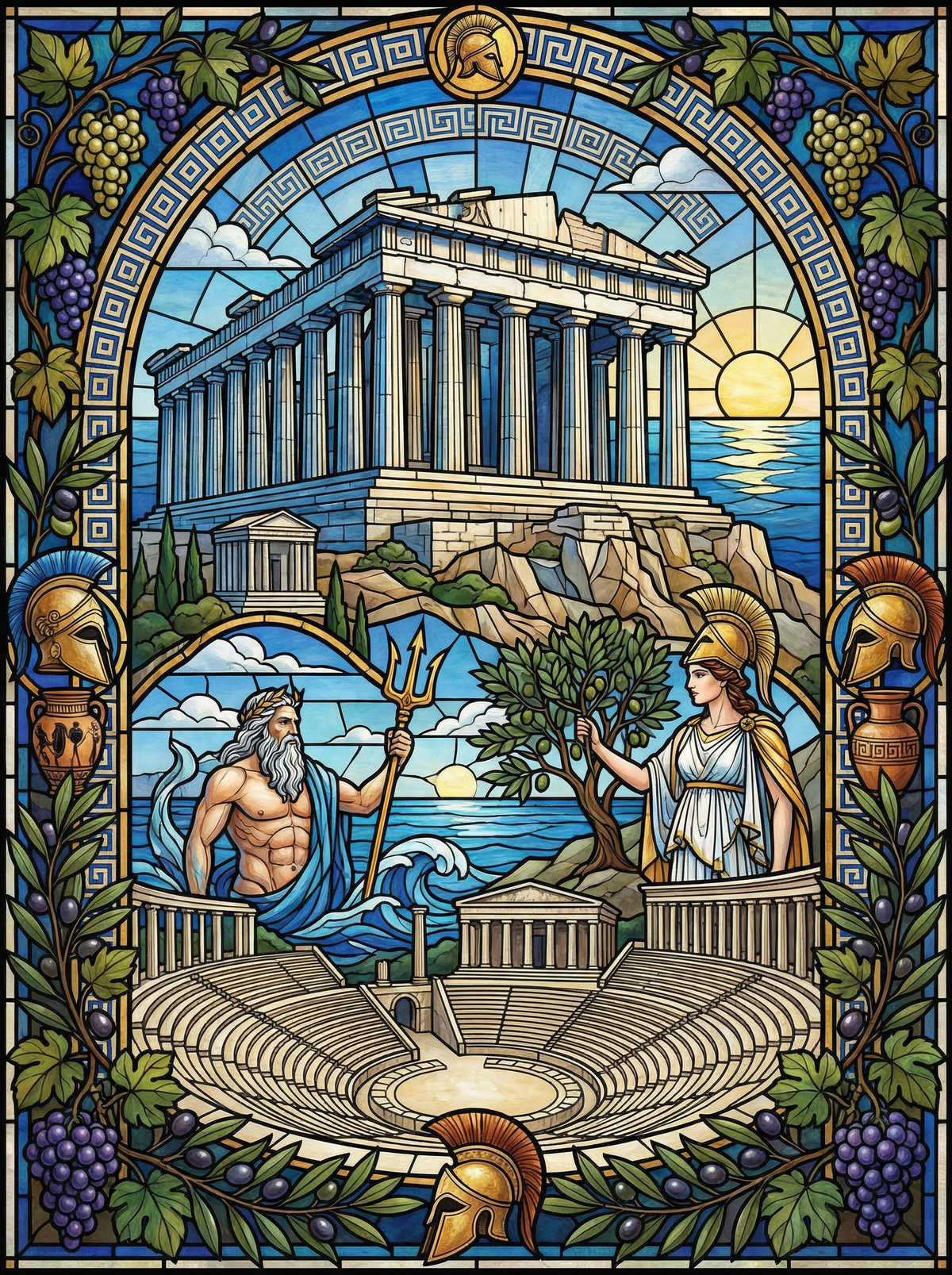 Ancient Greek Gods Temple (120 Colours)