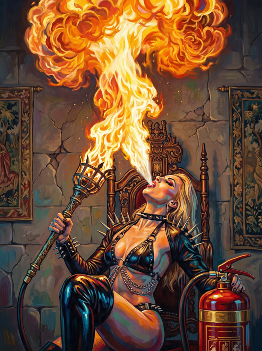 Fire Breathing Woman (80 Colours)