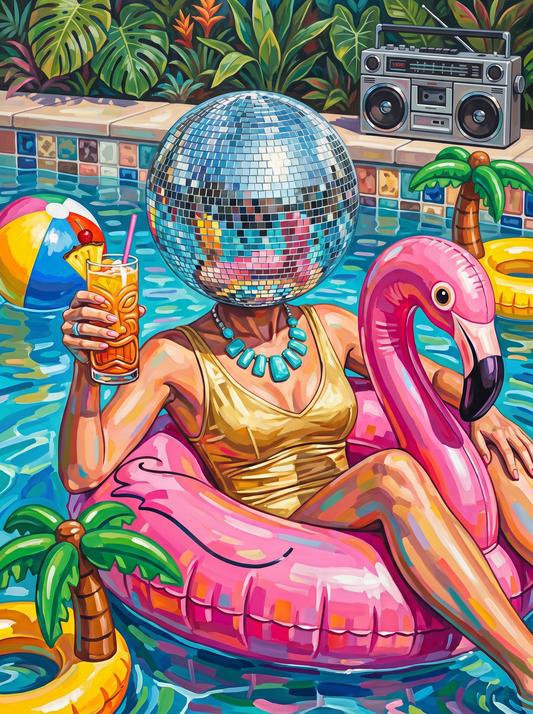 Flamingo Float Disco Queen (80 Colours)