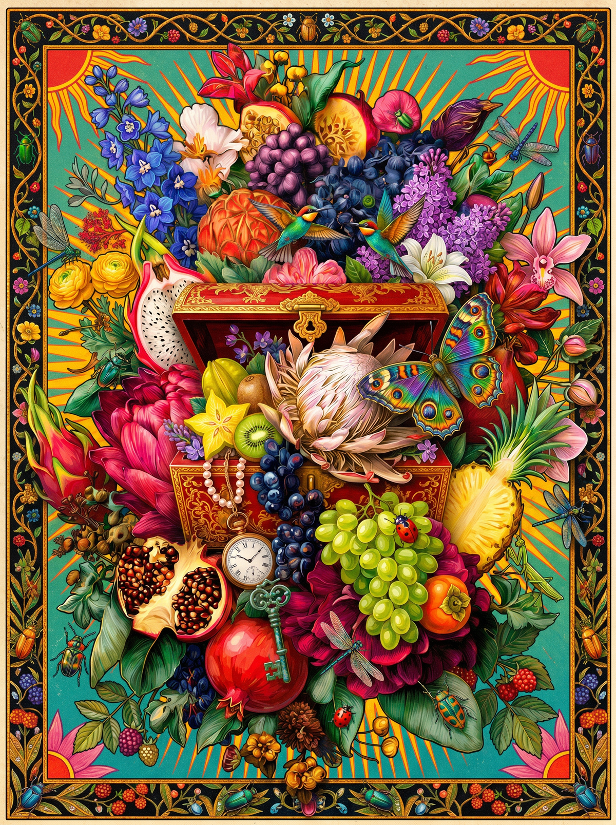 Floral Fruit Abundance (120 Colours)
