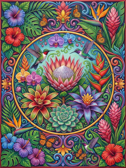 Blooming Paradise Mandala (80 Colours)