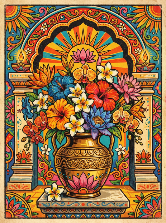 Floral Vase Archway (80 Colours)