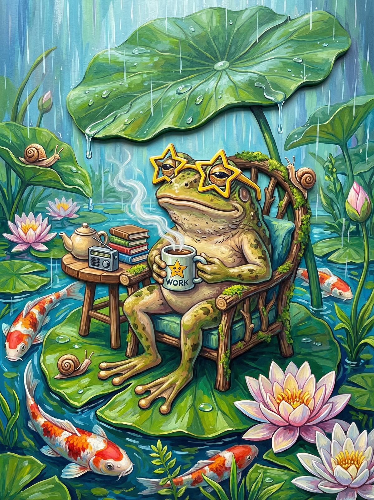 Frog Lily Pad Coffee Break (120 Colours)