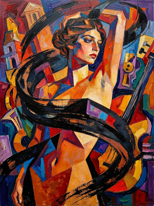 Geometric Abstract Figure (80 Colours)