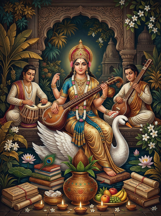 Goddess Saraswati Musical (120 Colours)