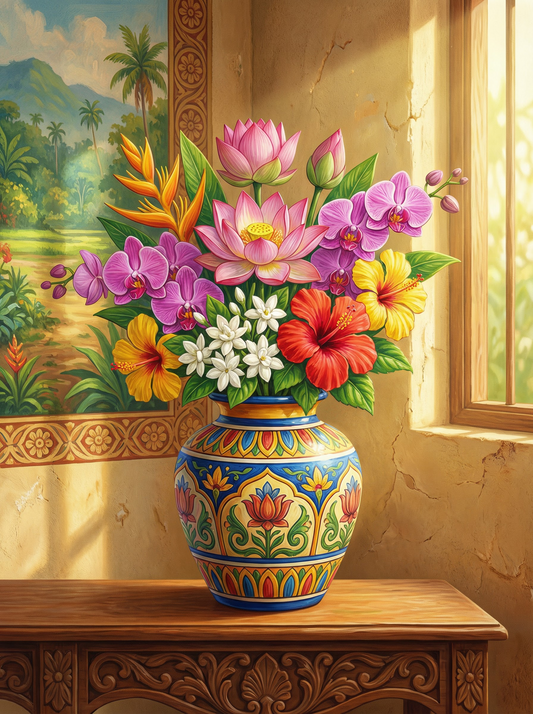 Golden Hour Lotus Arrangement (80 Colours)