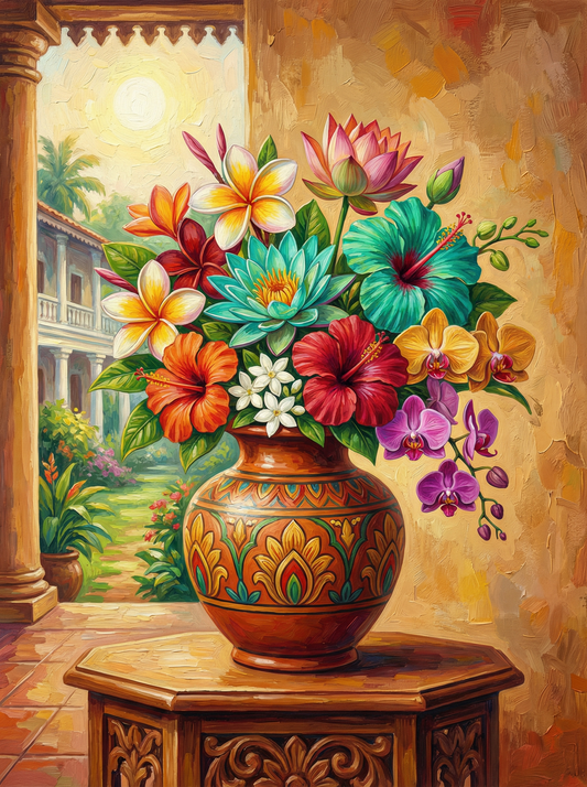 Hacienda Courtyard Flowers (80 Colours)