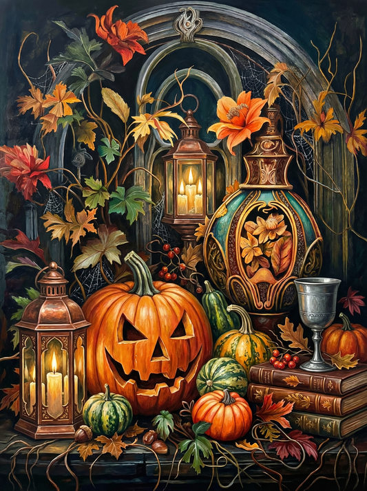 Halloween Potion Pumpkin Scene (80 Colours)