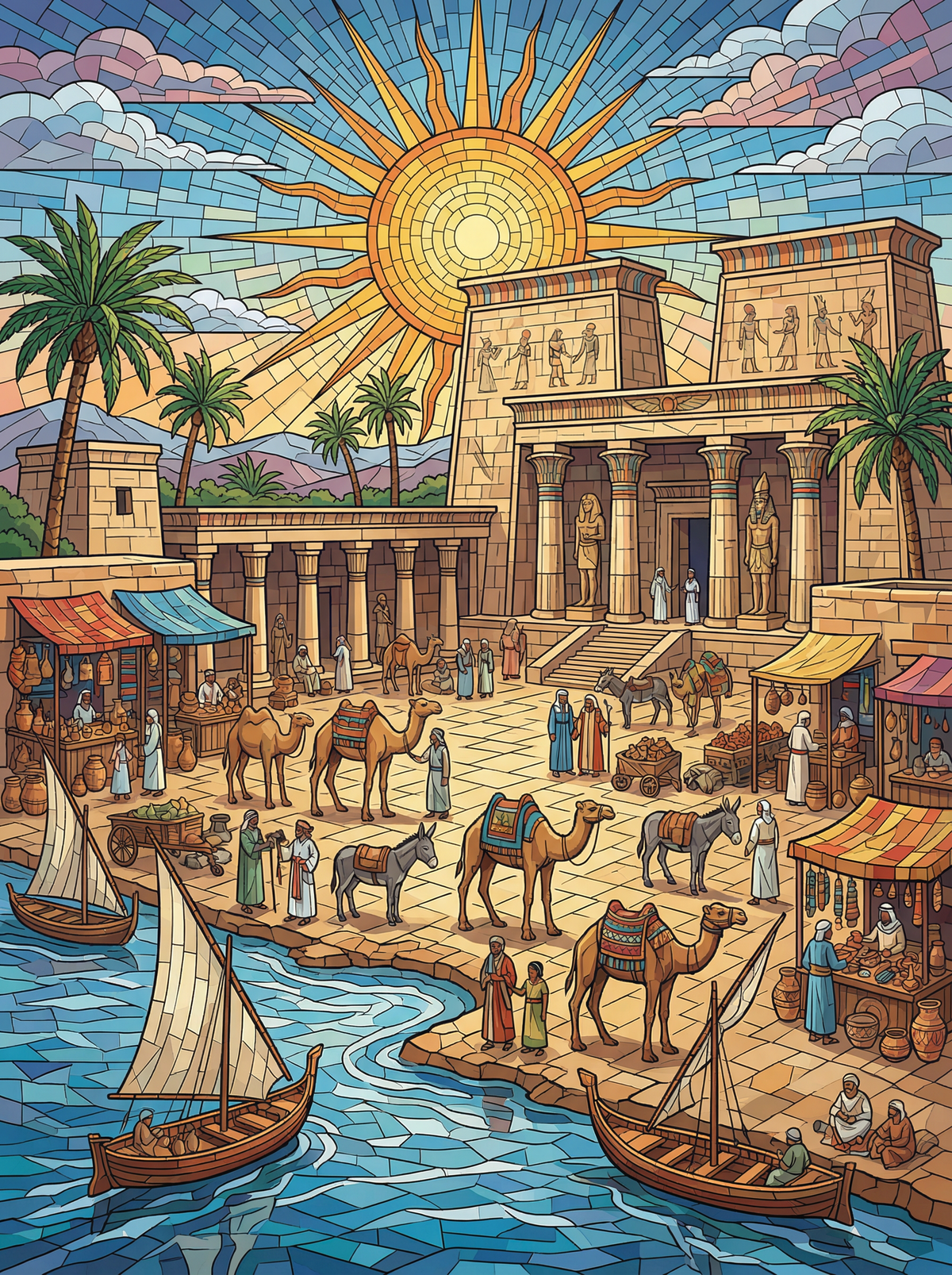 Golden Nile Marketplace (120 Colours)