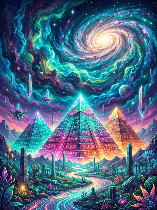 Galactic Crystal Pyramids (80 Colours)