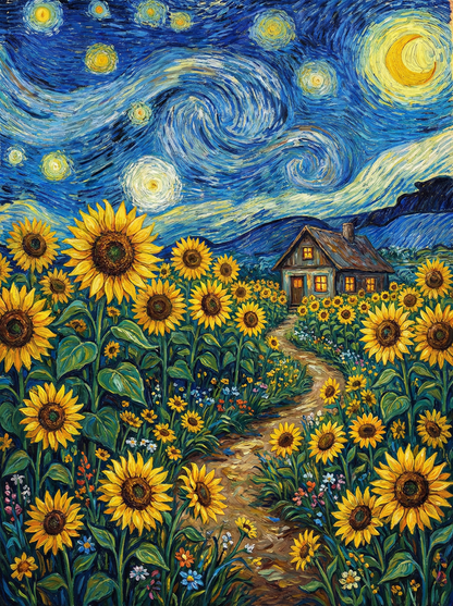 Starry Sunflower Path (120 Colours)