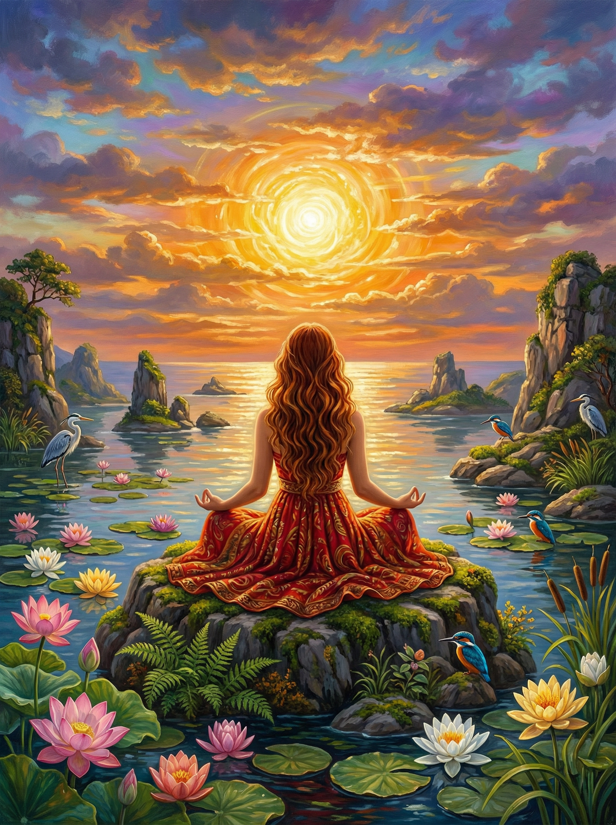 Golden Lotus Awakening (80 Colours)