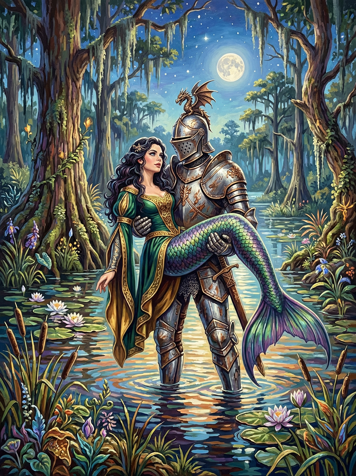 The Knight and the Mermaid (120 Colours)