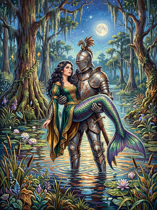 The Knight and the Mermaid (80 Colours)