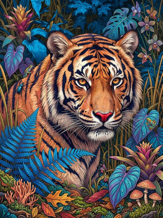 Jungle Tiger Watcher (80 Colours)
