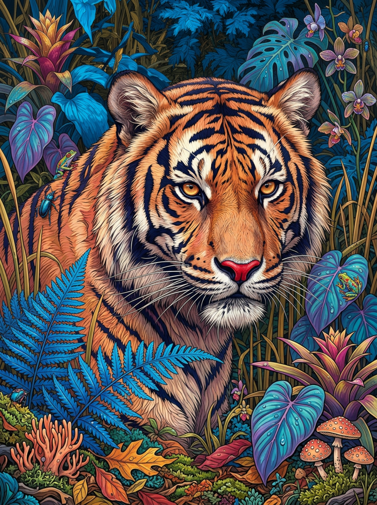 Jungle Tiger Watcher (120 Colours)