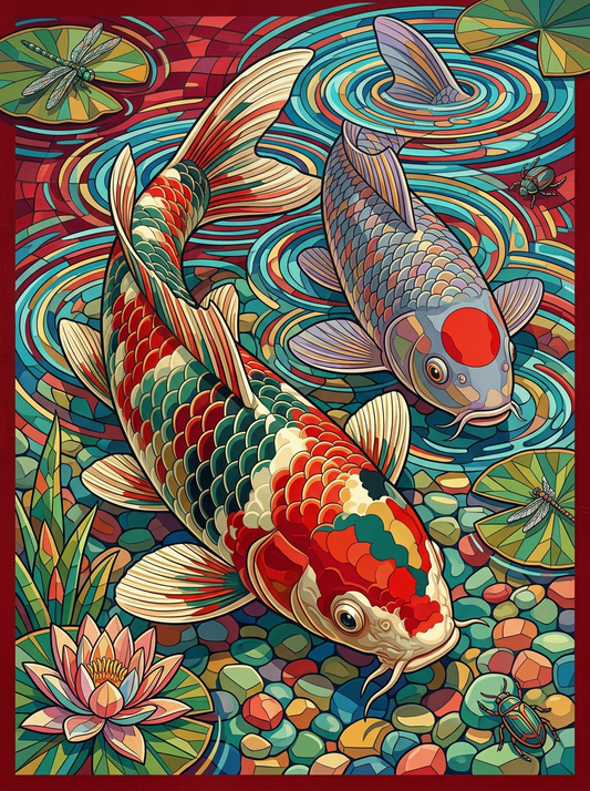 Crimson Koi Reflections (80 Colours)