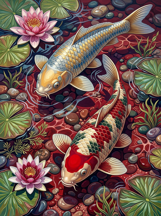 Golden Lotus Koi (80 Colours)