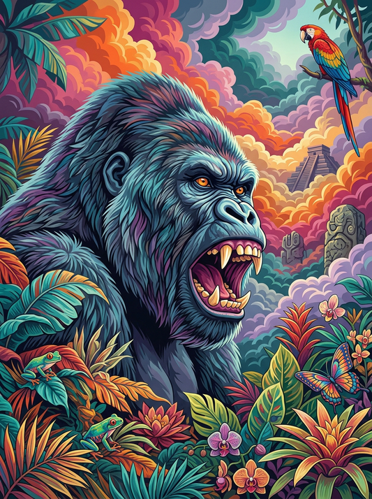 Mayan Jungle Gorilla (80 Colours)