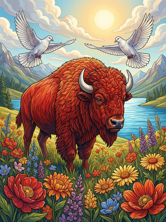 Sunrise Prairie Bison (80 Colours)