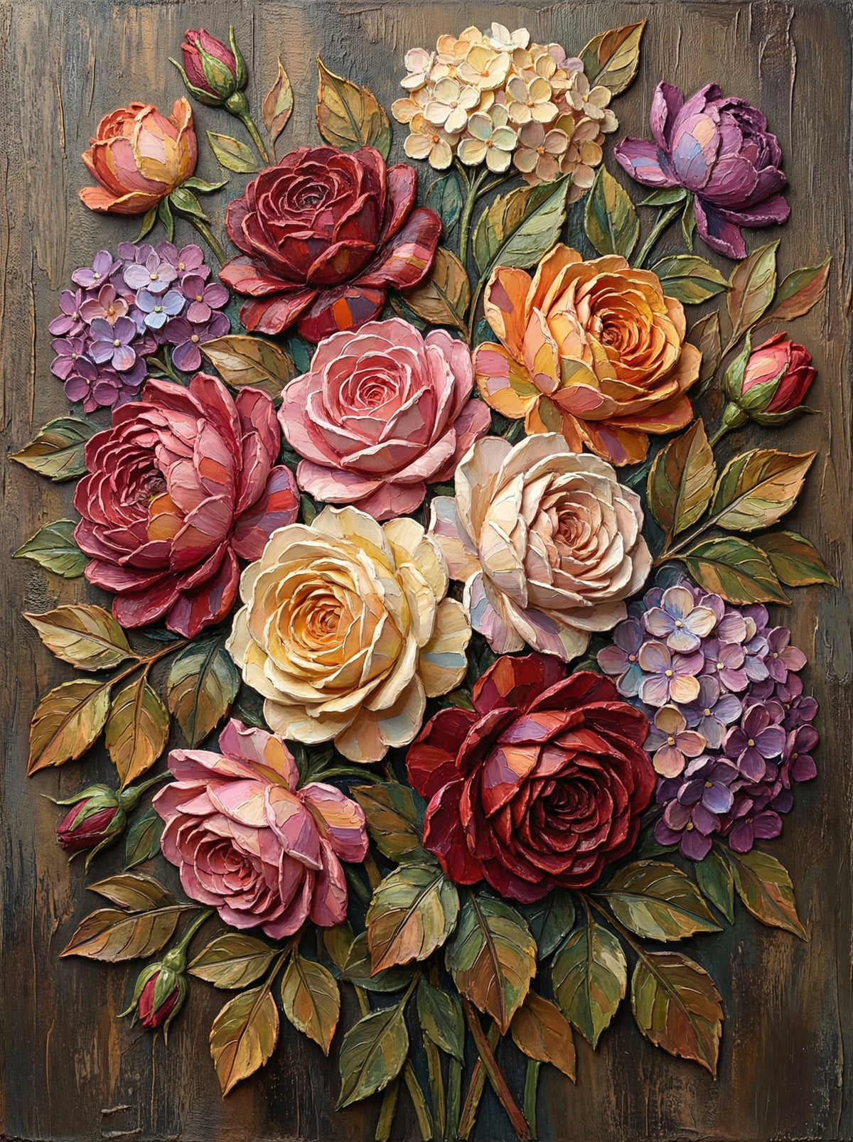 Antique Rose Harmony (80 Colours)