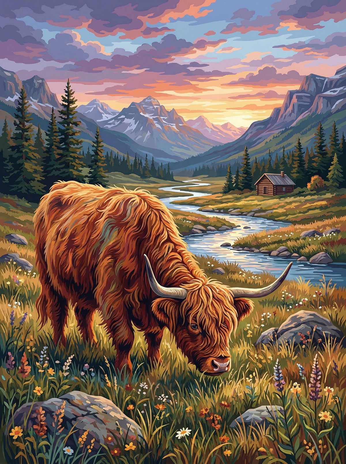 Highland Meadow Cow (120 Colours)
