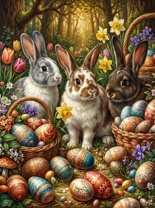 Easter Meadow Rabbits (80 Colours)