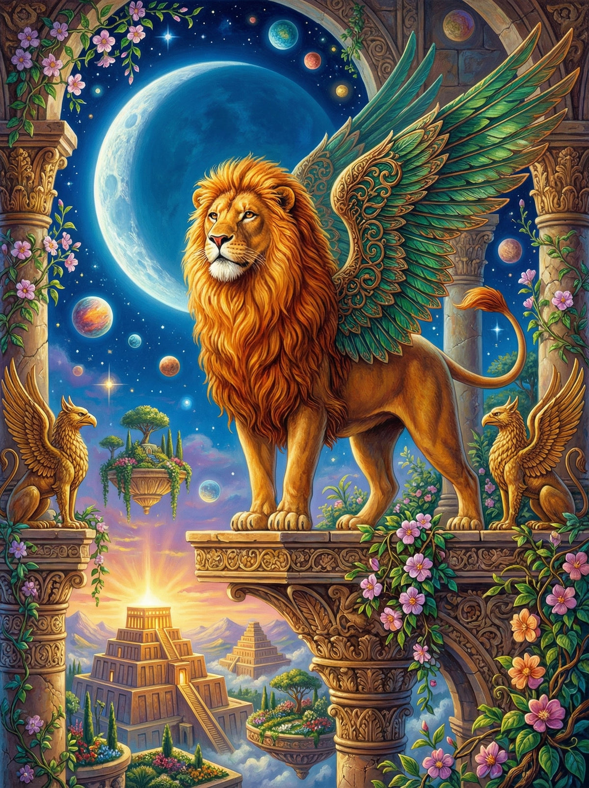 Celestial Winged Lion (80 Colours)