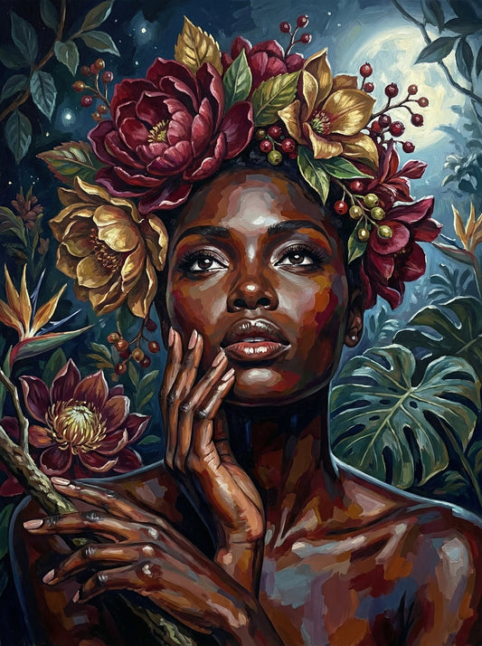 Moonlit Floral Goddess (80 Colours)