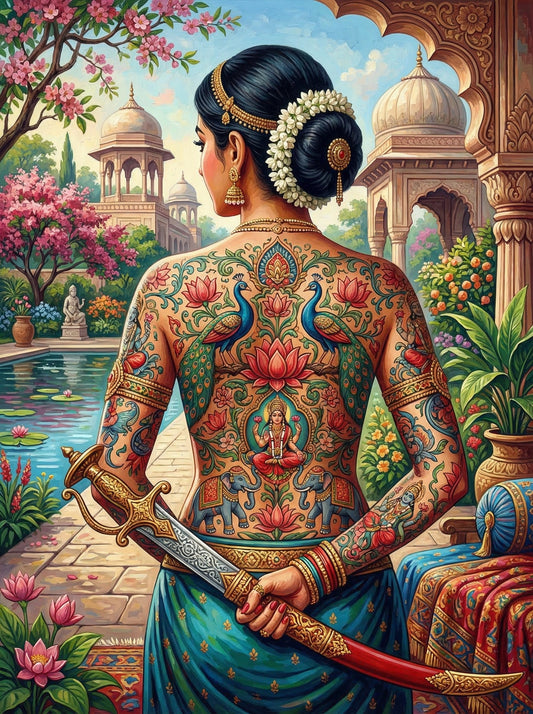 Indian Peacock Tattoo Palace (120 Colours)