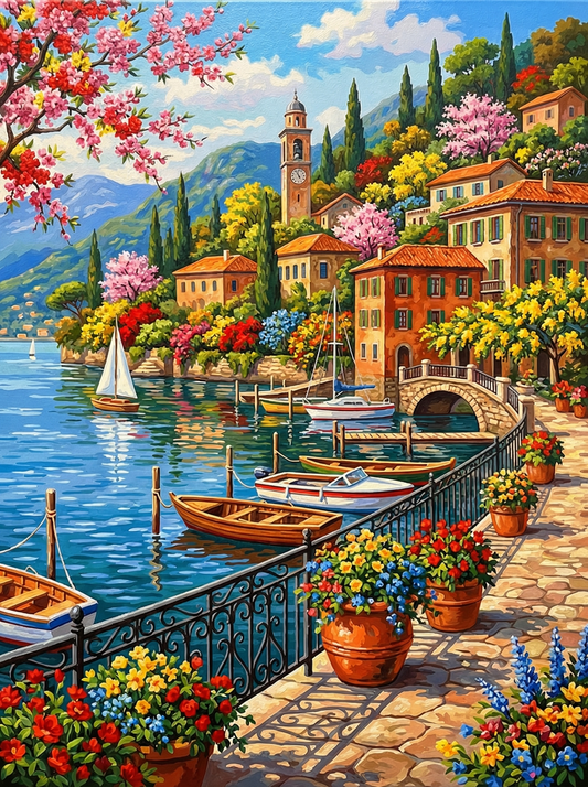 Italian Waterfront Village (80 Colours)