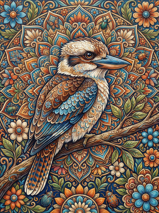 Kookaburra Floral Mandala (80 Colours)