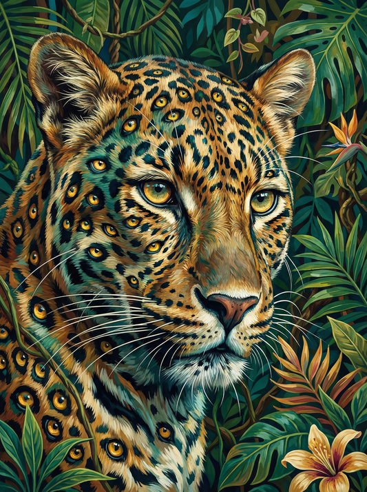 All Eyes Leopard Portrait (80 Colours)