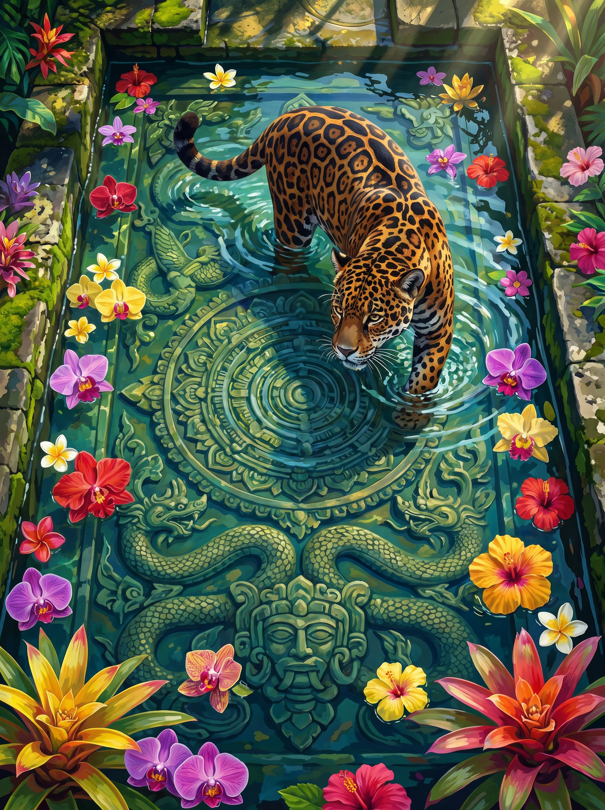 Jungle Temple Leopard (120 Colours)
