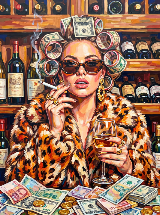 Leopard Fur Wine Cellar (80 Colours)