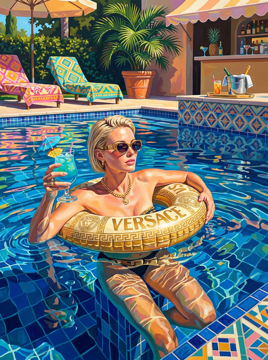 Luxury Poolside Cocktail (80 Colours)