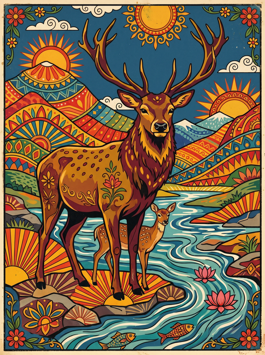 Majestic Stag River (80 Colours)