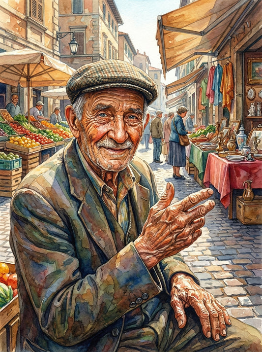 Market Square Vendor (80 Colours)