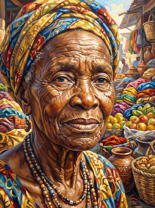 Market Woman Vibrant Headwrap (80 Colours)