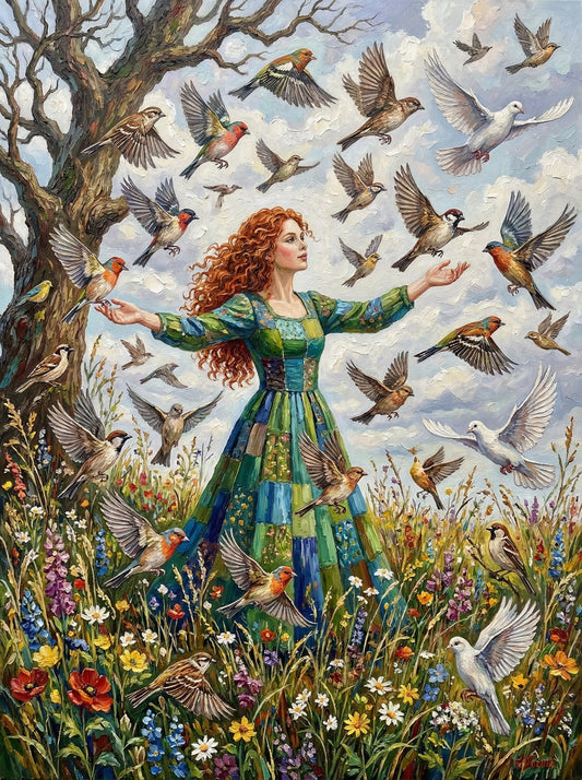 Meadow Girl Birds (80 Colours)