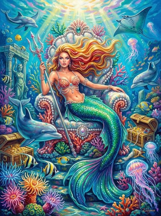 Mermaid Treasure Underwater (80 Colours)