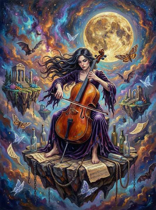Moonlit Cellist Mystique (80 Colours)