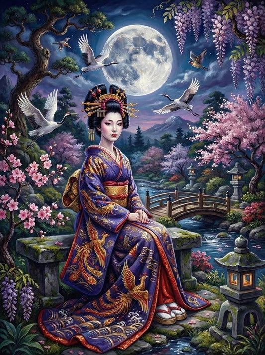 Moonlit Geisha Garden (80 Colours)