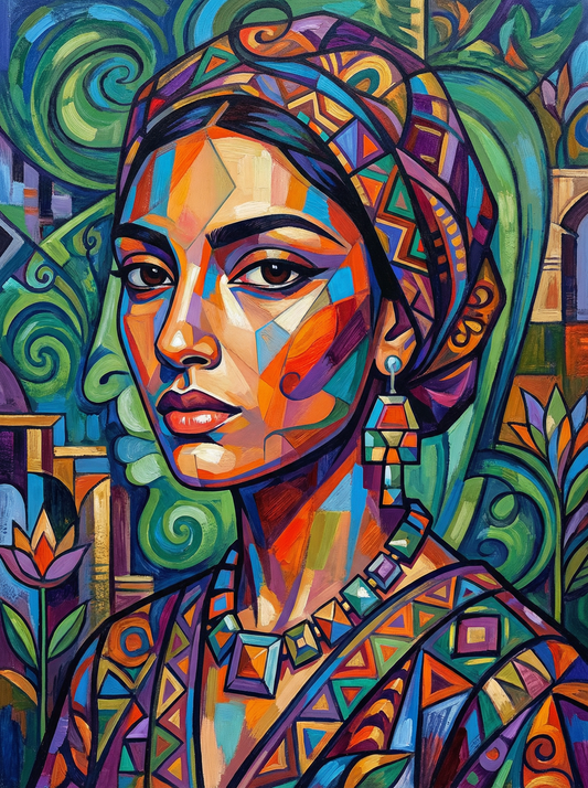 Mosaic Ethnic Woman (80 Colours)