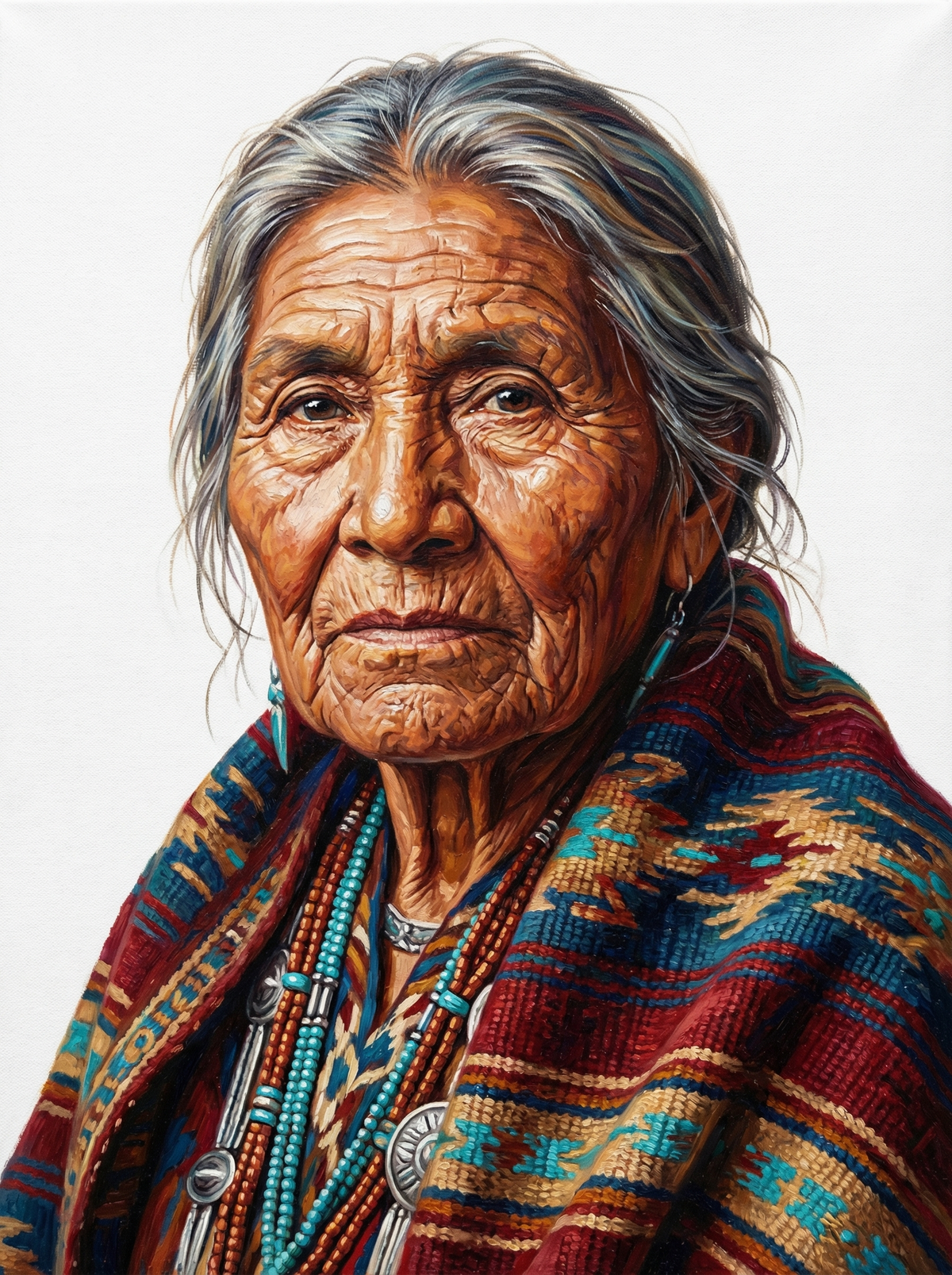 Native Elder Woven Blanket (80 Colours)