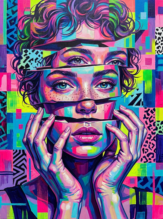 Neon Pop Art Portrait (80 Colours)