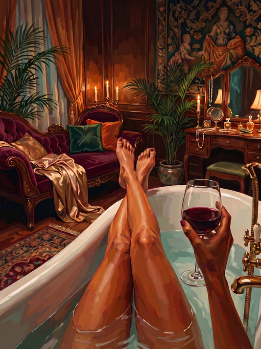 Opulent Manor Bath View (80 Colours)