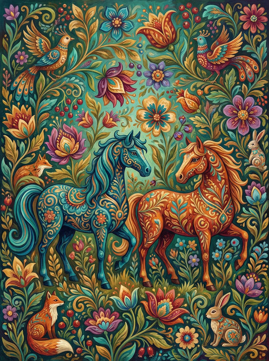 Enchanted Horse Garden (80 Colours)